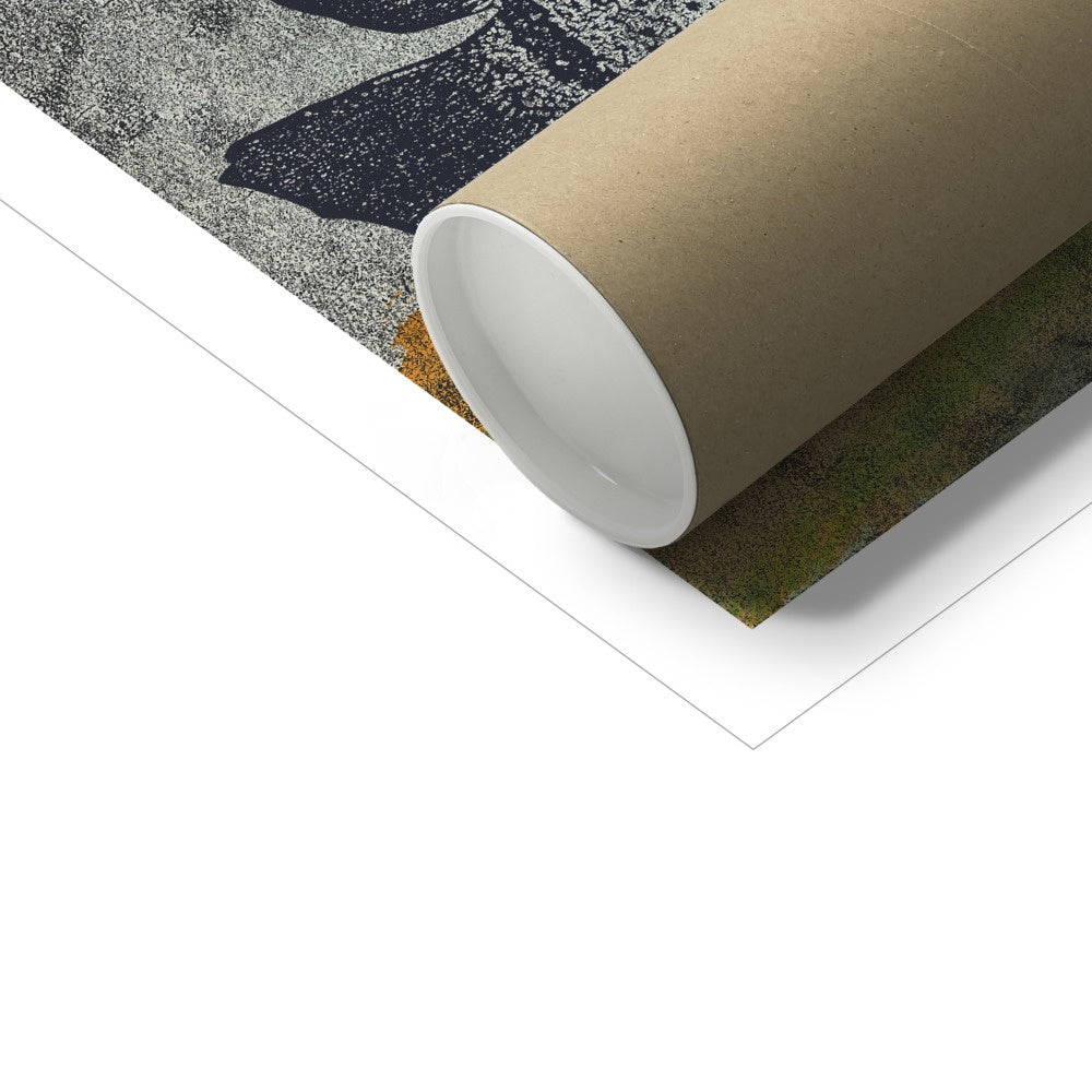 Fish- Orange & Green Fish Tank - Two Fish Fine Art Print