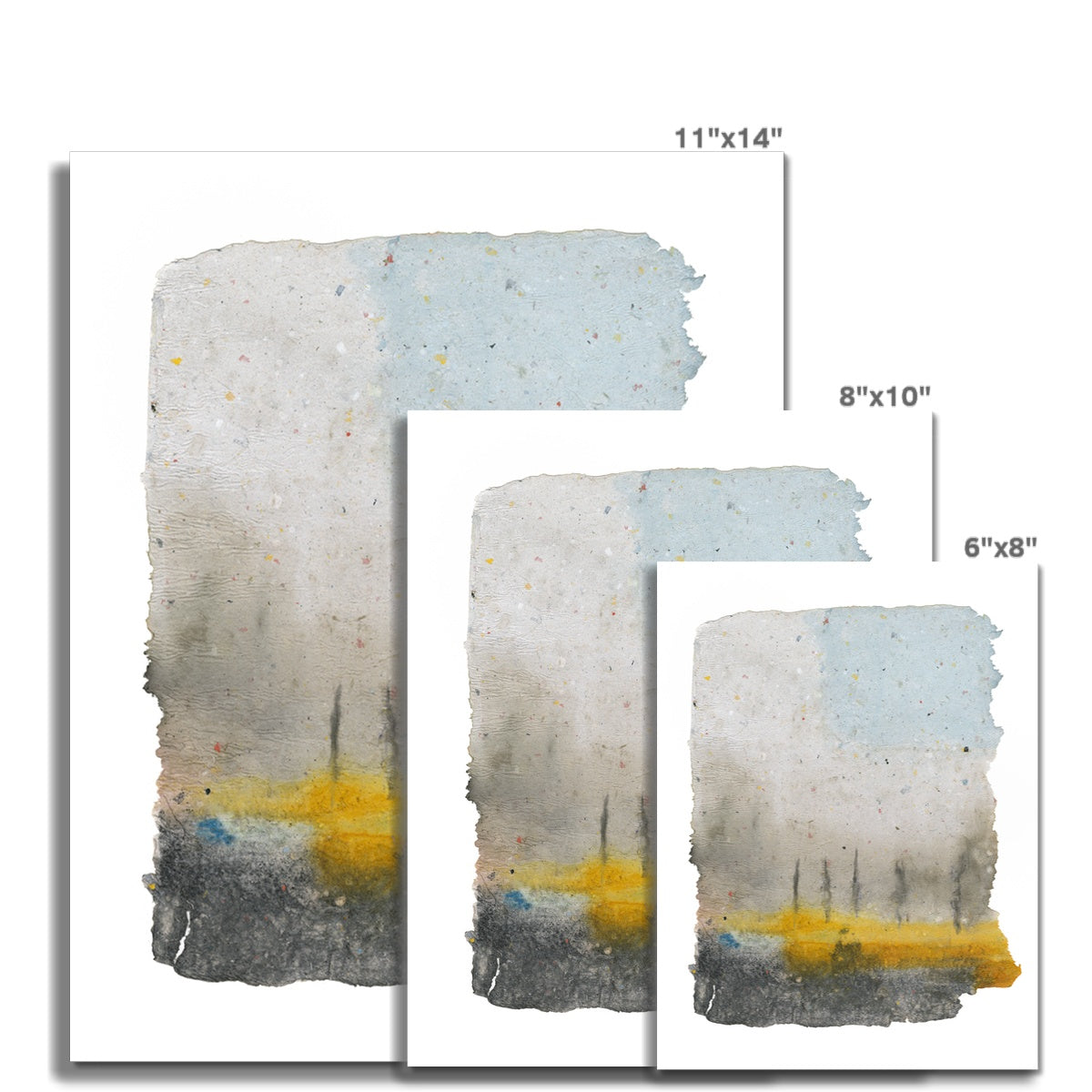 Abstract- Poplars Fine Art Print