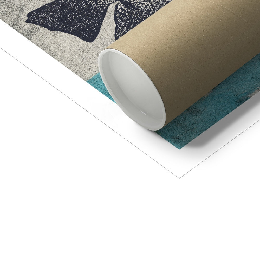 Fish- Blue & Yellow Fish Tank- Two Fish Fine Art Print