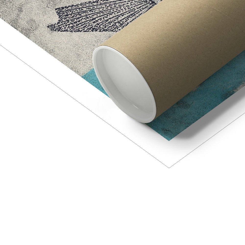 Fish- Blue & Yellow Fish Tank- Single Fish Fine Art Print