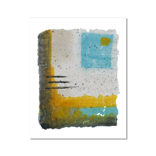 Abstract- Blue Square Fine Art Print